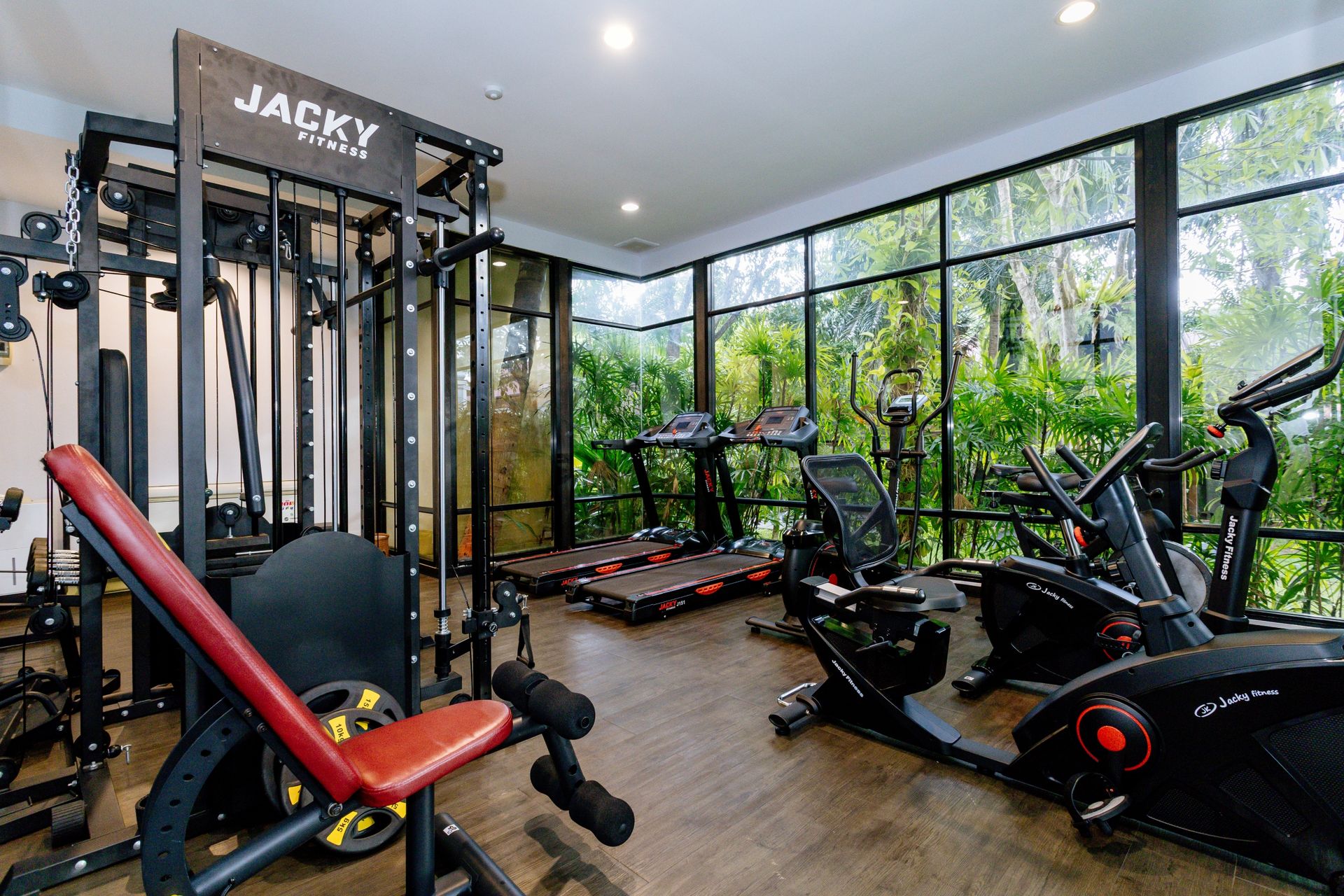 Air-conditioned fitness room
