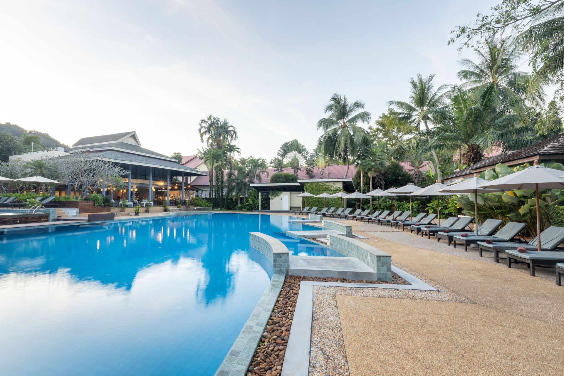 Poolside in the afternoon