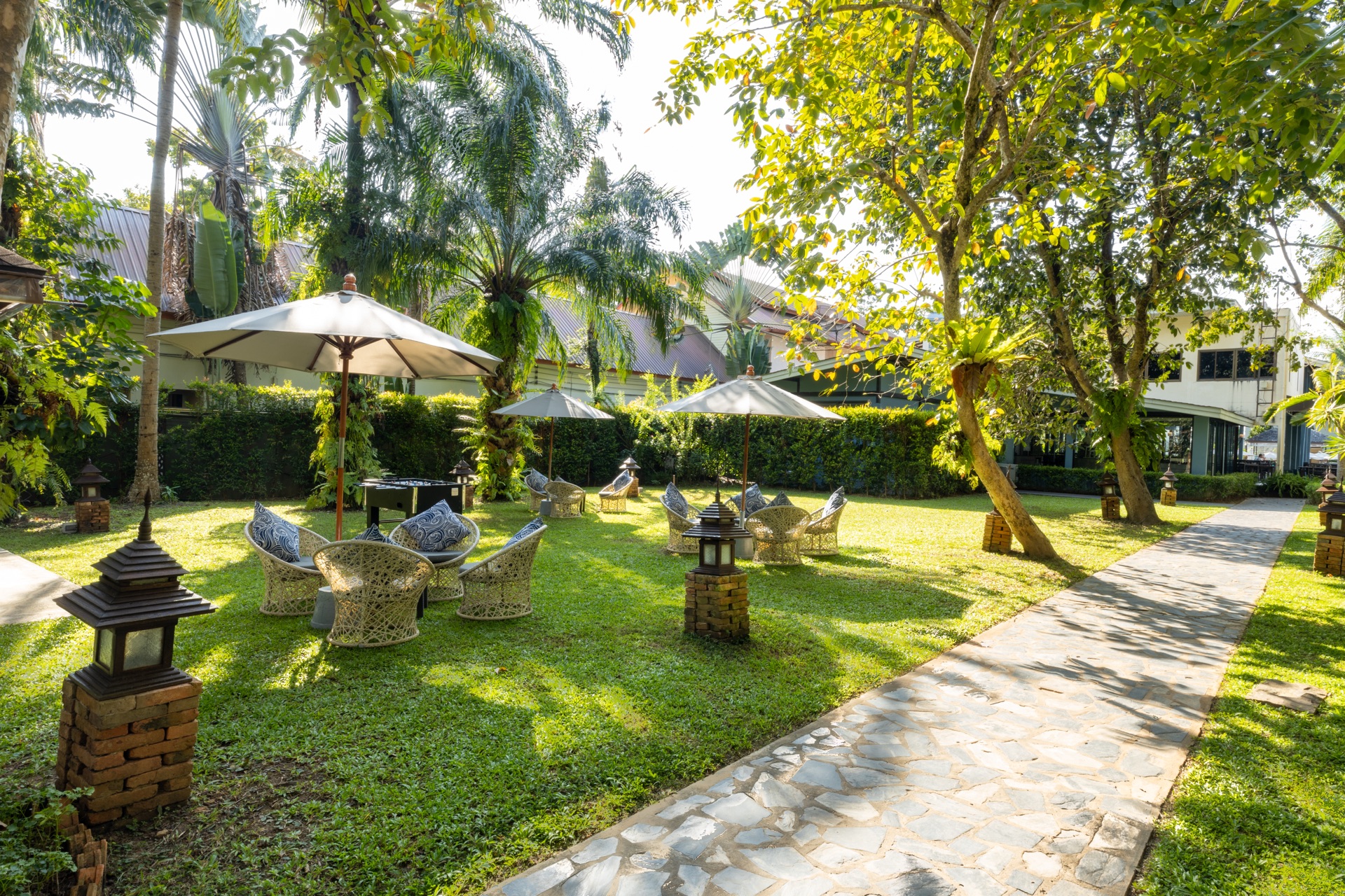 Tropical gardens at Krabi La Playa Resort