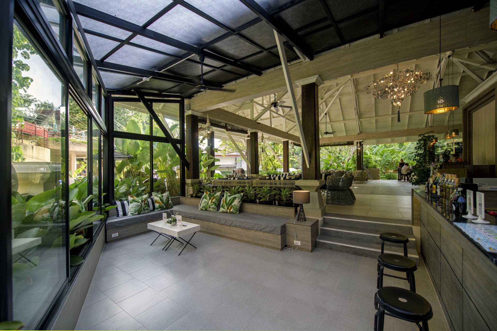 Lobby bar counter